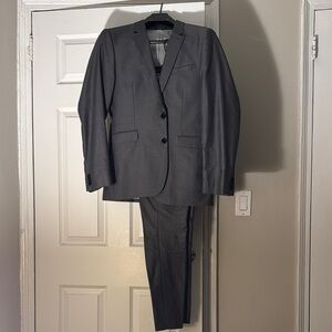 Men's Gray Extra Slim Suit